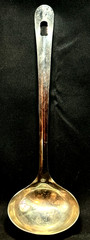 Silver – Metal Soup Ladle – Approx. 11 Inches Long – No Makers Marks