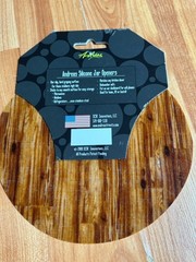 Andreas Round Silicone Mat Non-Slip Jar Opener 6 1/4″ Diameter Wood Grain NEW