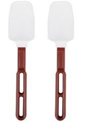 High-Temp Silicone Spatula Set of 2 – 10-Inch Soft Spoons for Cooking & Baking