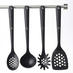 OXO Good Grips Black Nylon Soup Ladle With Soft Comfortable Grip Dishwasher Safe
