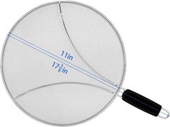 Oil Grease Splatter Screen for Frying Pan 11.3″ Splash Guard Prevent Protect