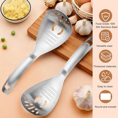 Multifunctional 5-in-1 Cooking Spoon, 18/8 304 Stainless Steel Kitchen Tool f…