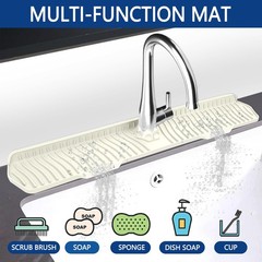 30 Inch Sink Splash Guard Silicone Sink Mat for Kitchen Faucet Bathroom