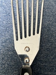 Vintage Stainless Steel Slotted Fish Spatula Flipper 11.5 Inches Long Unbranded
