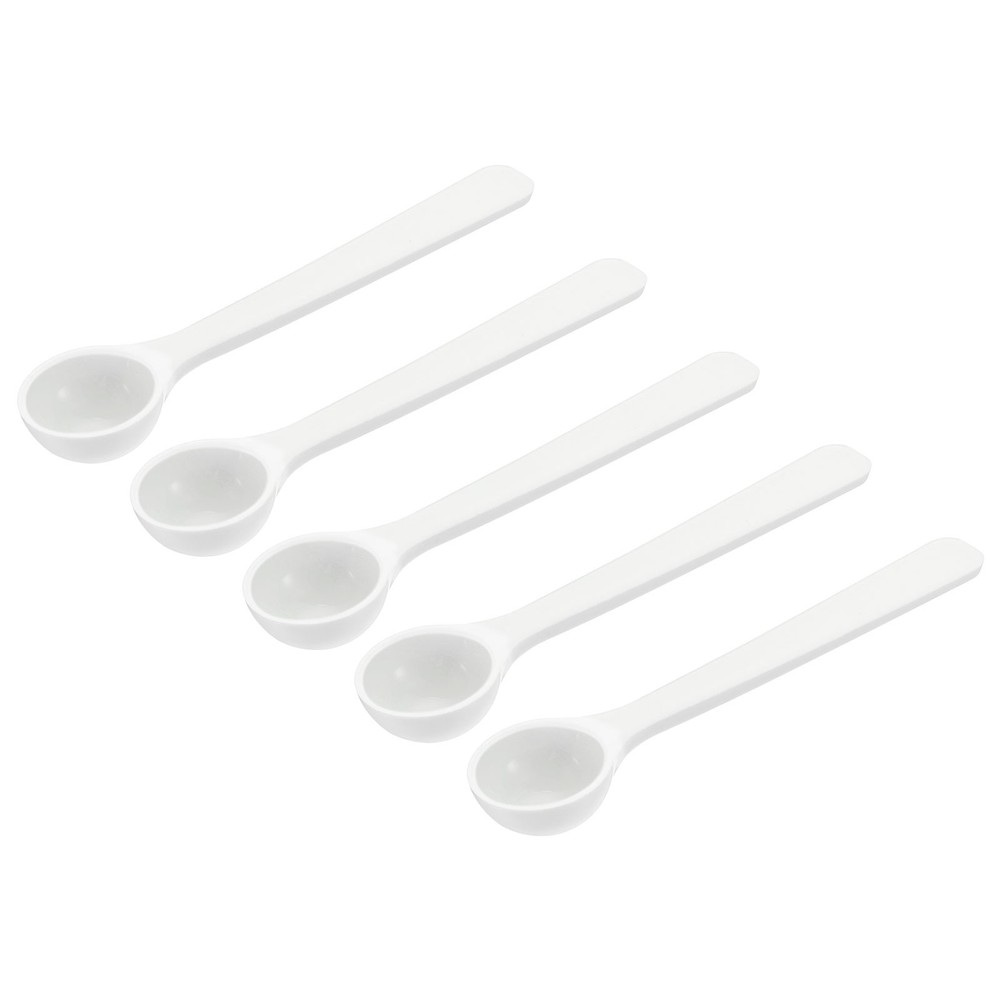 15Pack Micro Spoons 1 Gram Measuring Scoop Plastic Round Bottom Mini Spoon