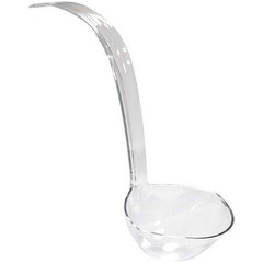 5-Ounce Clear Plastic Punch Bowl with Ladle, 1-Piece Set for Serving