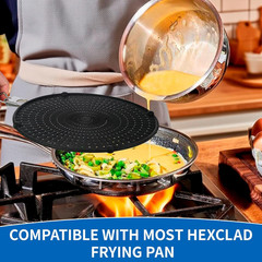 Splatter Screen Compatible with Hexclad,Heat Resistant Silicone with Folding …