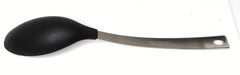 Winco Basting Spoon, 18/10 Stainless Steel & Nylon, Black/Silver, 14 in #11409