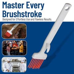 Silicone Basting Brush with Hook, 2″ Red – Set of 12 Kitchen Cooking Tools