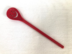 Vtg KOOL AID SPOON~Red Smiley Face Promotional 12″Stirring Mixer Plastic UTENSIL