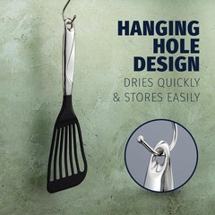 Dishwasher Safe 12.8” Fish Spatula – Durable Non-Stick Turner for Everyday Use