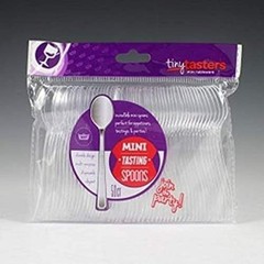 Elegant Mini Appetizer Spoons for Tasting Parties Plastic Tiny Tasters