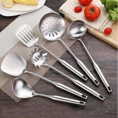 304 STAINLESS STEEL KITCHEN UTENSILS SET 6 PCS COOKING UTENSIL SPATULA SOUP SPOO