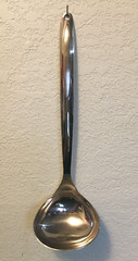 18/8 Stainless Steel LONG Sturdy LADLE 13″, Hangable (China)