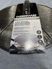 NEW Farberware Pro Stainless Steel 11 Inch Odor Absorbing Splatter Screen