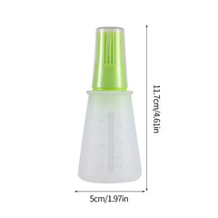 Silicone Heat-Resistant Food Grade Kitchen Baking Oil Dispenser with Small Brush