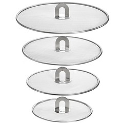 4 Pack Splatter Screen for Frying Pan, 13″, 11.5″, 10″, 8″ Stainless Steel Greas