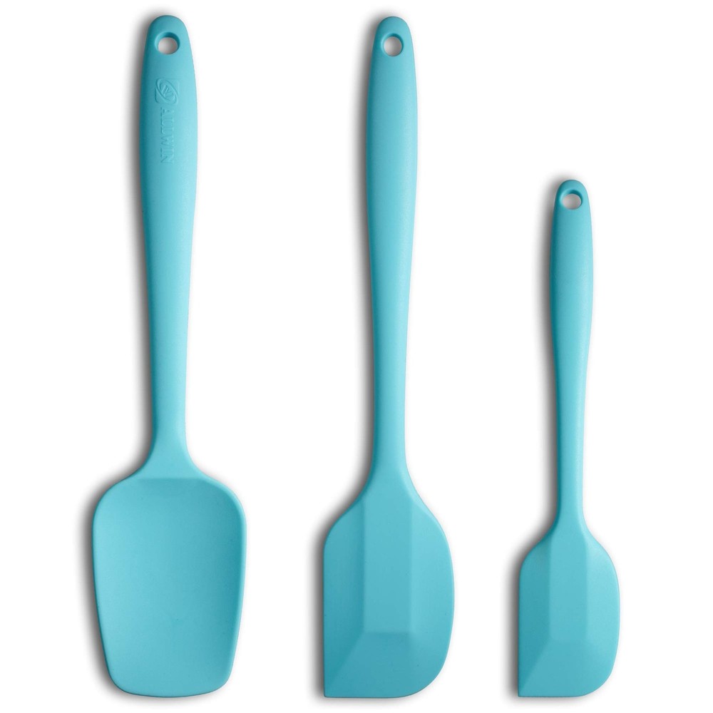 SILICONE SPATULA 3PIECE SET ERGONOMIC HANDLE HIGH HEATRESISTANT SPATULAS NONSTIC