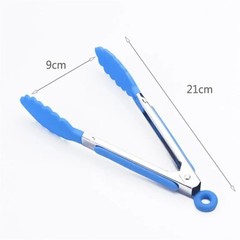 Food Tong Stainless Steel Kitchen Tongs Silicone Nylon Non-Slip Cooking Clip Cla