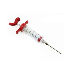 US 1 Pack Plastic Food Marinade Injector Syringe Screw-on Meat Needle BBQ