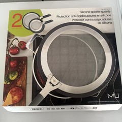 MIU 2-piece Silicone Splatter Guards NEW SEALED.