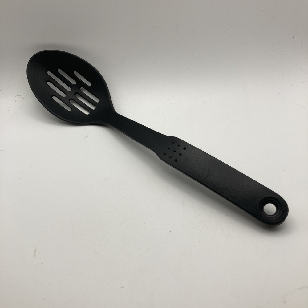 Black Nylon Slotted Cooking Spoon Made In China