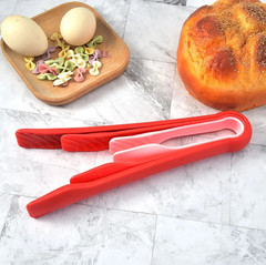 3pcs Plastic Kitchen Tongs Set Non-Slip BBQ Cooking Clips Kitchen Accessories