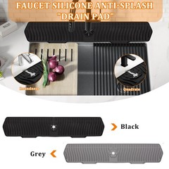 30 Inch Sink Splash Guard Silicone Sink Mat for Kitchen Faucet Bathroom
