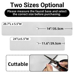 Faucet Mat for Kitchen Sink Protectors, Long Kitchen Sink Splash Guard Behind…