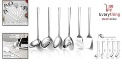 6-Piece Heavy Duty Stainless Steel Kitchen Utensils Set Cooking Tools Spatulas