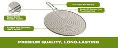 Silicone Splatter Screen for Frying Pan 13 Inch – Grease Splatter Guard with