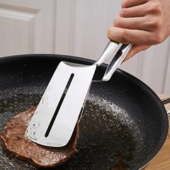 Stainless Steel Steak Clamp Food Bread Meat BBQ Clip Tongs Kitchen Cooking Tool