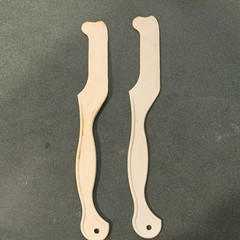 Mayoknife Pat Pending Reusable White Plastic Mayo Spreader Knives, Set of 2