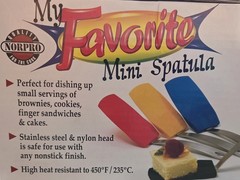 *NORPRO* 18/10 STAINLESS STEEL MINI SPATULA SET (4) – HEAT RESISTANT NYLON – NEW