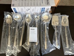 Viking 8 Piece Stainless Steel Kitchen Utensil Set with Ergonomic Handles