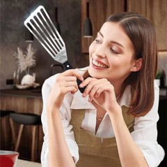 MIU Fish Spatula Stainless Steel Flexible Polished Metal Corrosion Resistant …