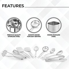 Easy to clean & space-saving, suitable for cooking, baking and food prepping