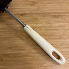 Vintage Ekco-Like Black White Plastic Slotted Spatula Turner Utensil Unbranded