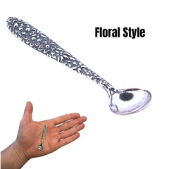 Solid 925 Sterling Silver Small Salt Spoon – Elegant Miniature Spoon