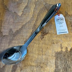 All-Clad Long Solid Spoon Polished Stainless Steel 13″ Kitchen Tool Silver