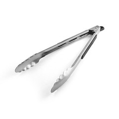 Farberware Silver Silicone/Stainless Steel Tongs #5216095 NEW