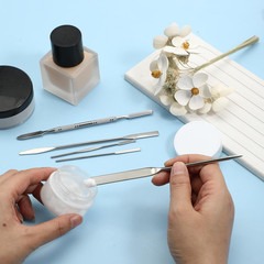 5 Pcs Metal Spatula Set, Stainless Steel Lab Spatula, Double-Ended Micro Spatula
