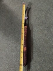 Vintage Ohio China Company Wooden Riveted Serving Meat Fork