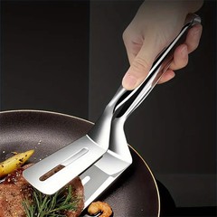 Tongs Steak Clamp Kitchen Stainless Steel Tool Food Clip Bread Meat BBQ Cooking