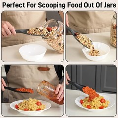 3 PACK Silicone Cooking Spatula & Spoon for Nonstick Cookware, BPA-Free |