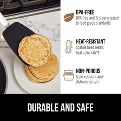 BPA-Free Silicone Spatula for Non Stick Frying Pan, Heat Resistant Flexible H…