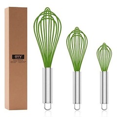304 Stainless Steel Whisk Set – Dishwasher Safe, 3 Sizes for Every Kitchen Task