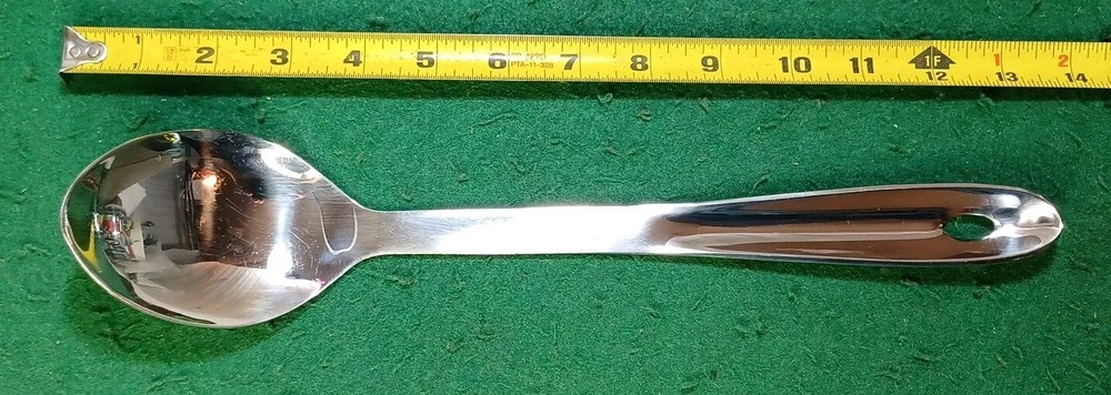 Vintage ALL-Clad Polished Stainless Steel Solid Kitchen Spoon
