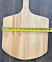 5 pc Gyreuni 13” Oak Pizza Set Stone Rocker Cutter Rack Peel Pizza Paper New