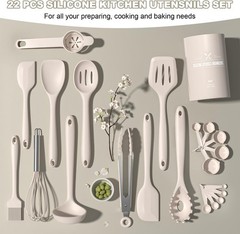 22PCS Silicone Cooking Utensils Set Heat Resistant Kitchen Tools $1.14 / count